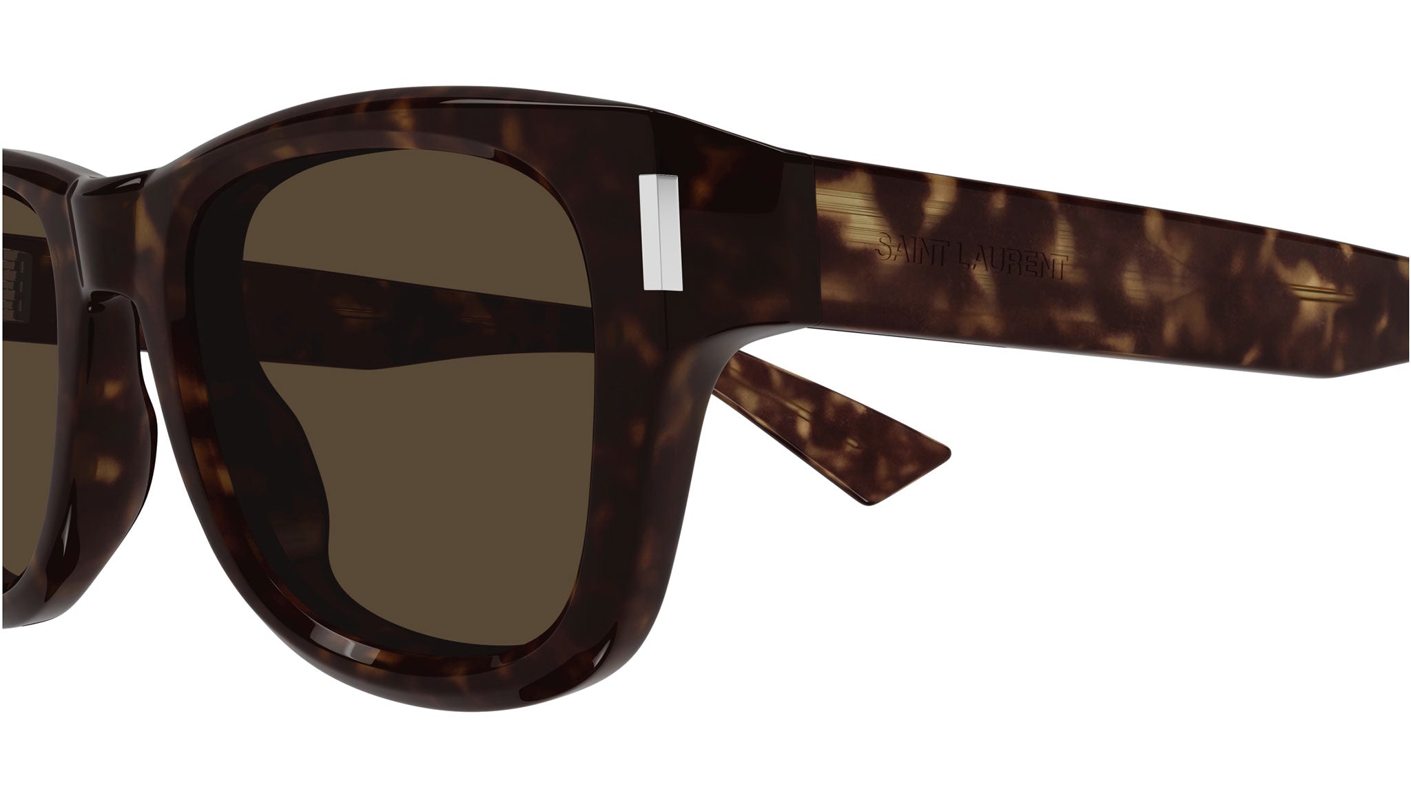 Occhiali da sole SAINT LAURENT SL801 Shiny dark havana
