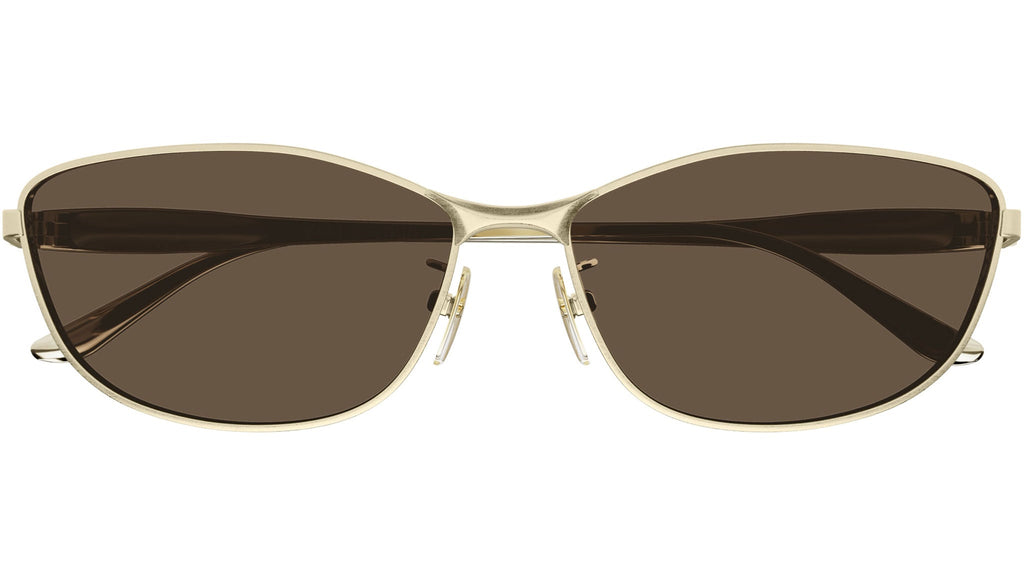Occhiali da sole BALENCIAGA BB0357SA Shiny horizontal brushed light gold