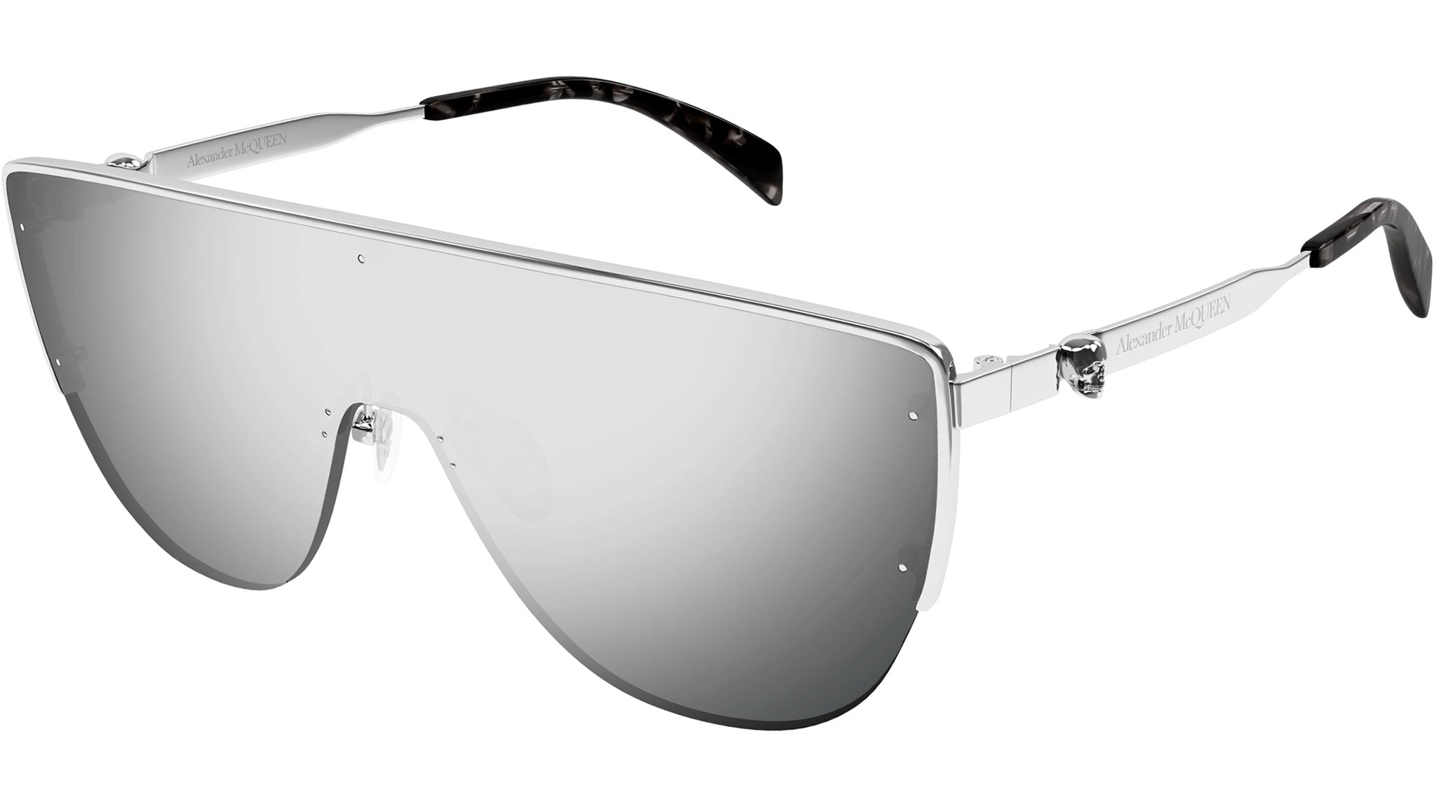 Occhiali da sole ALEXANDER MCQUEEN AM0457S Shiny silver