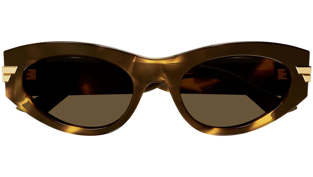 Occhiali da sole BOTTEGA VENETA BV1189S Shiny macro squared spotted havana