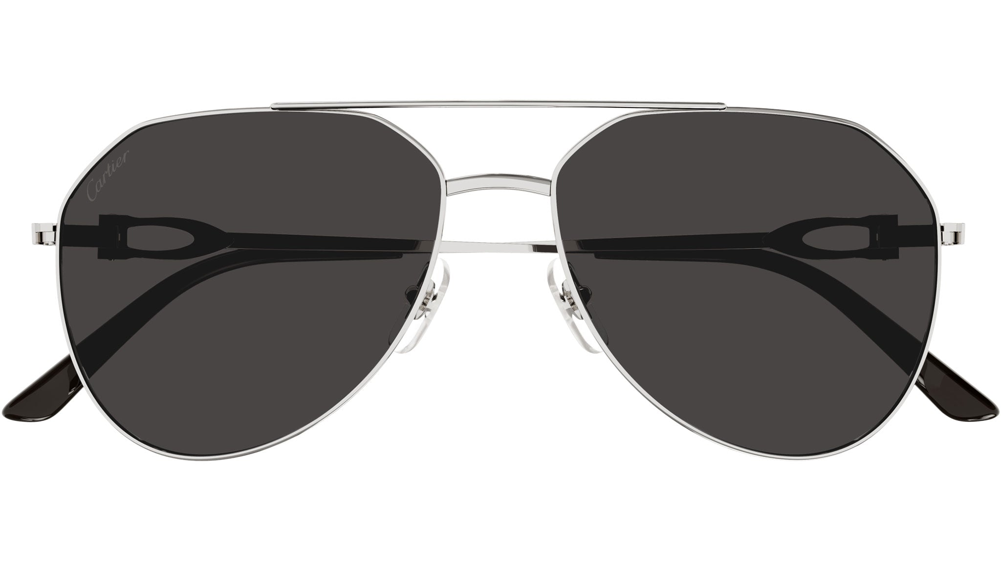 Occhiali da sole CARTIER CT0364S Smooth platinum finish