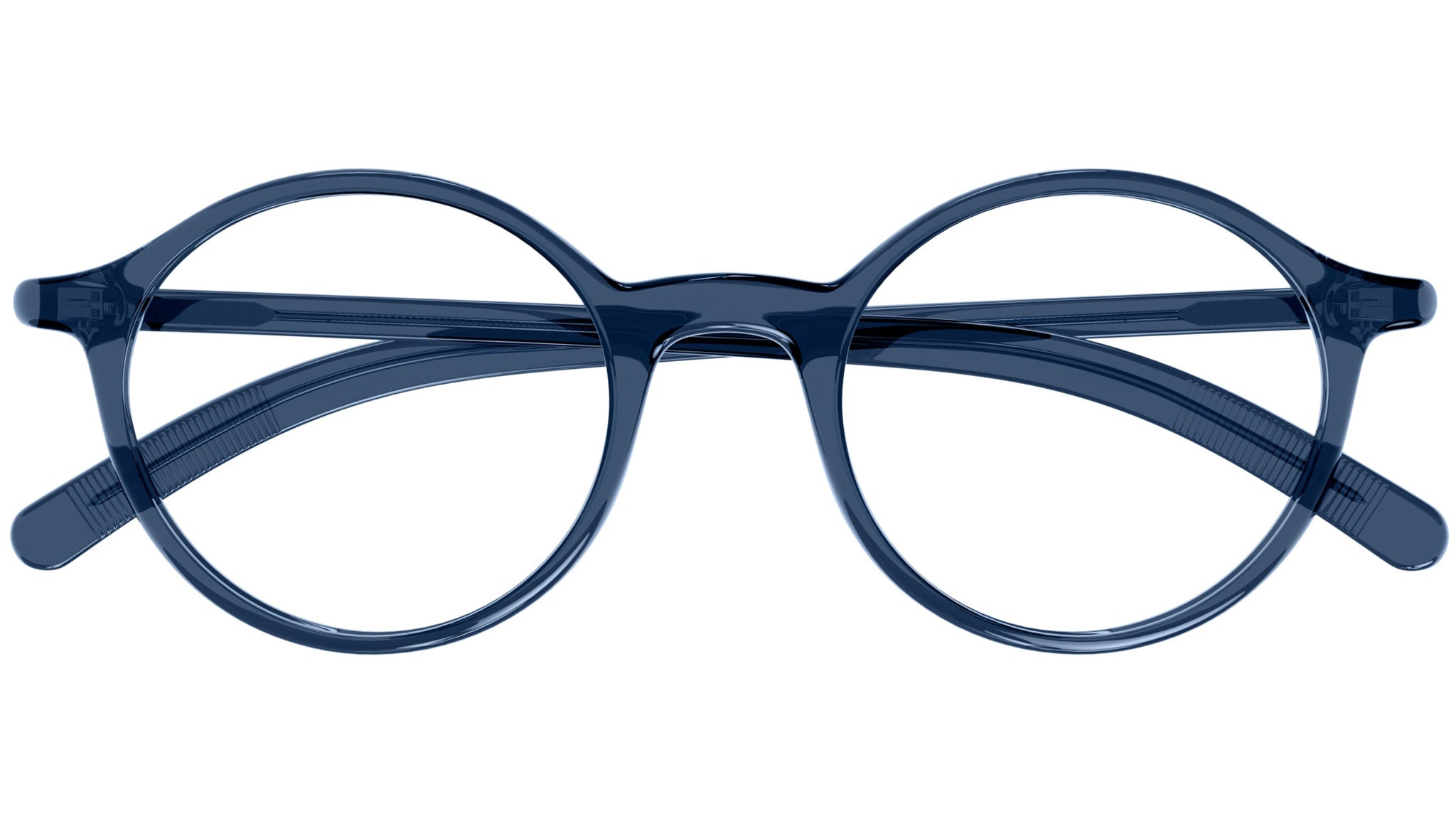 Occhiali da vista MONTBLANC MB0350O Shiny transparent blue