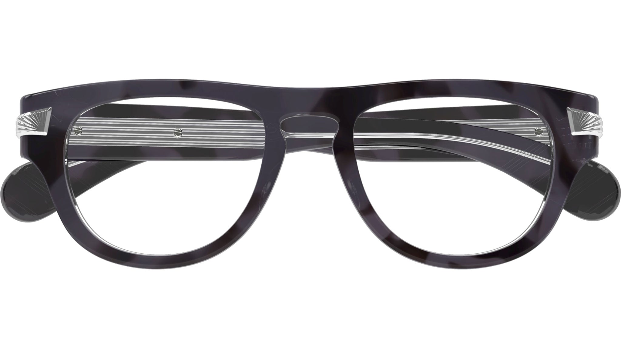 Occhiali da vista GUCCI GG1519O Shiny opal grey and black havana