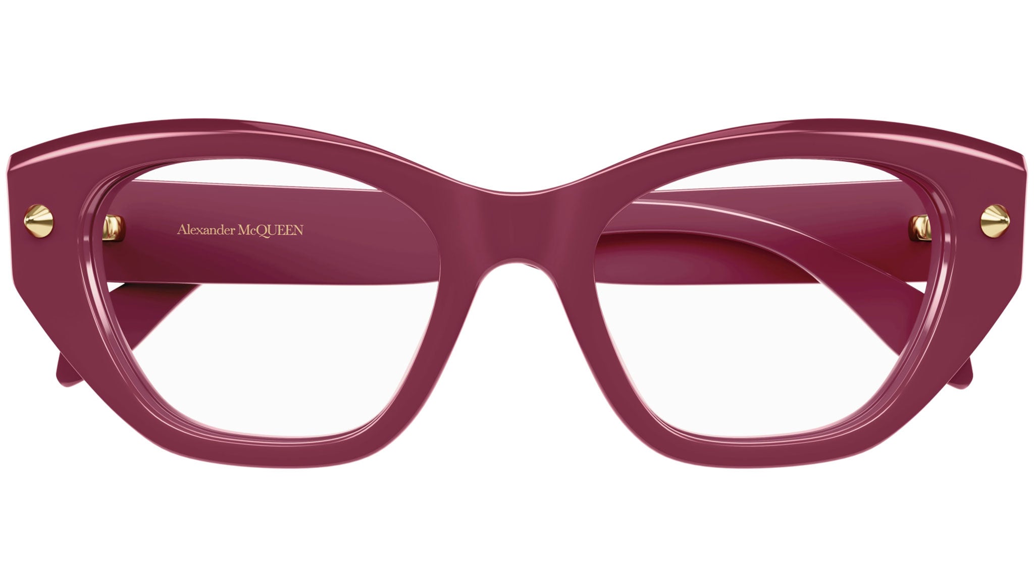 Occhiali da vista ALEXANDER MCQUEEN AM0410O Shiny solid bordeaux