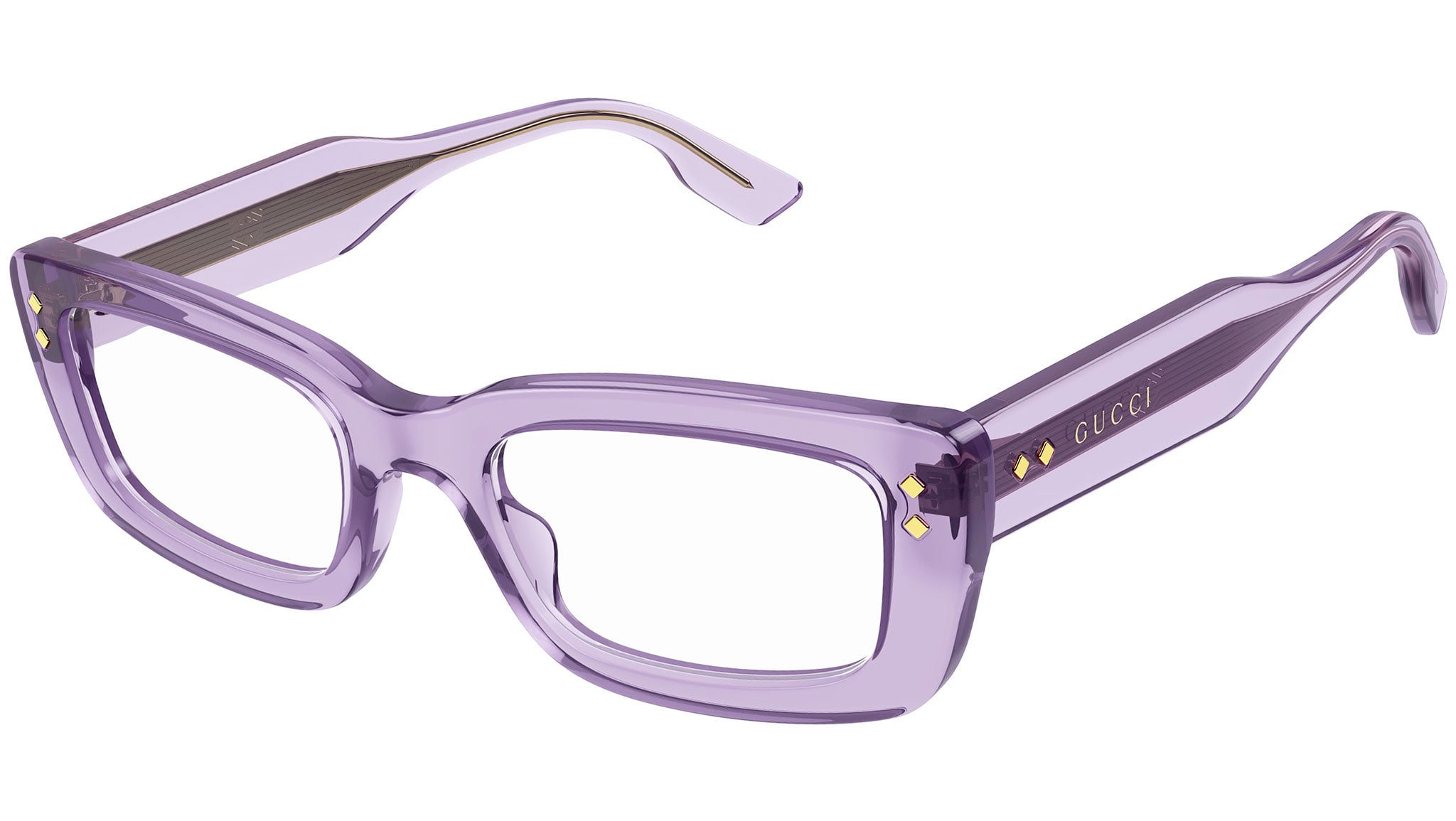 Occhiali da vista GUCCI GG1216O Shiny transparent violet