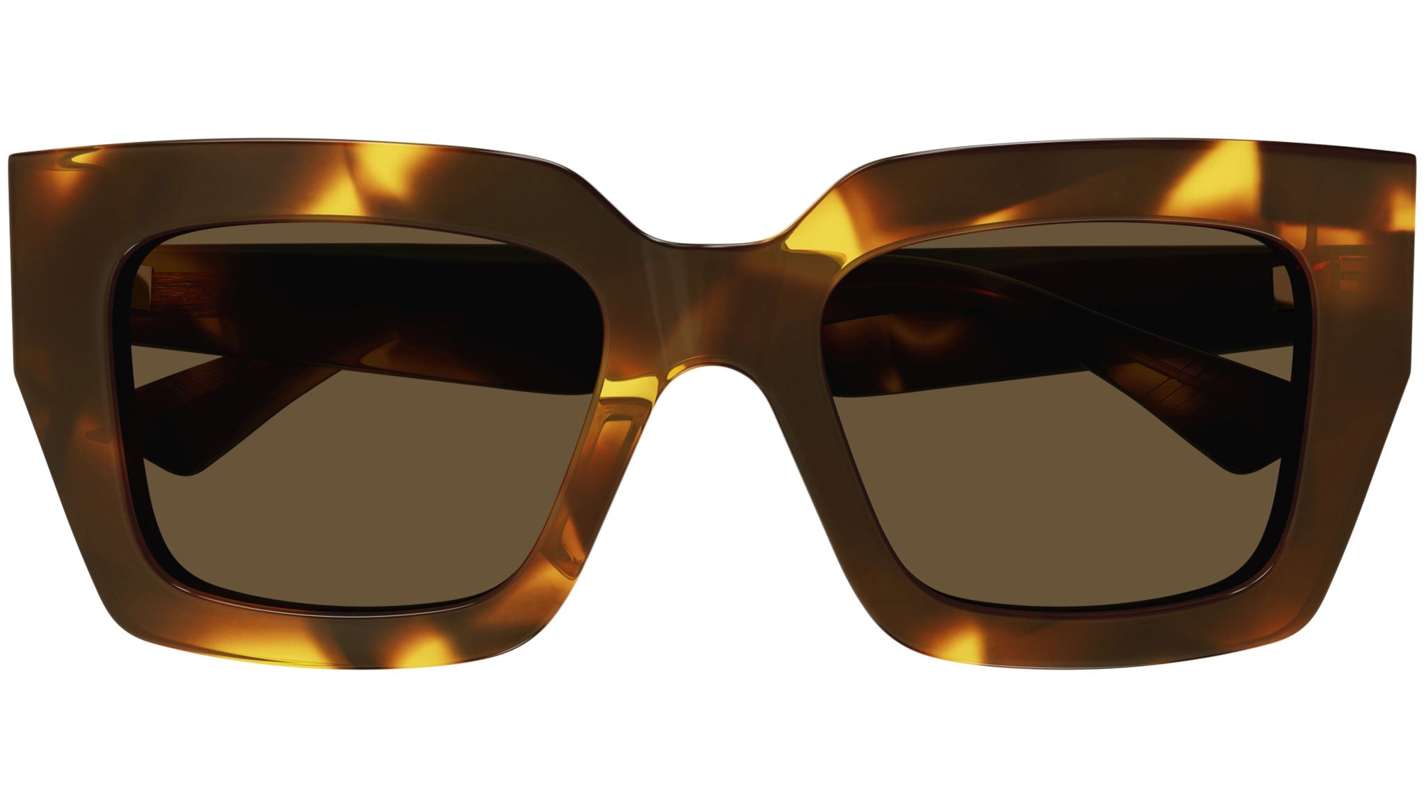 Occhiali da sole BOTTEGA VENETA BV1212S Shiny macro squared spotted havana