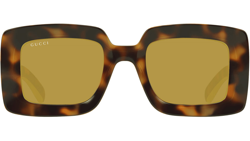 Occhiali da sole GUCCI GG1718S Shiny spotted havana + yellow