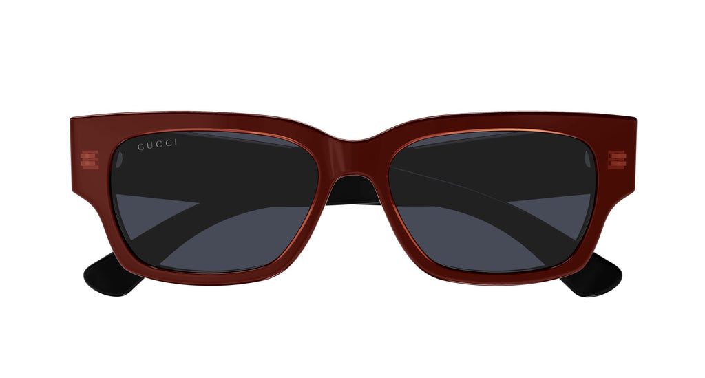 Occhiali da sole GUCCI GG1794S Shiny bilayer transparent orange + solid black
