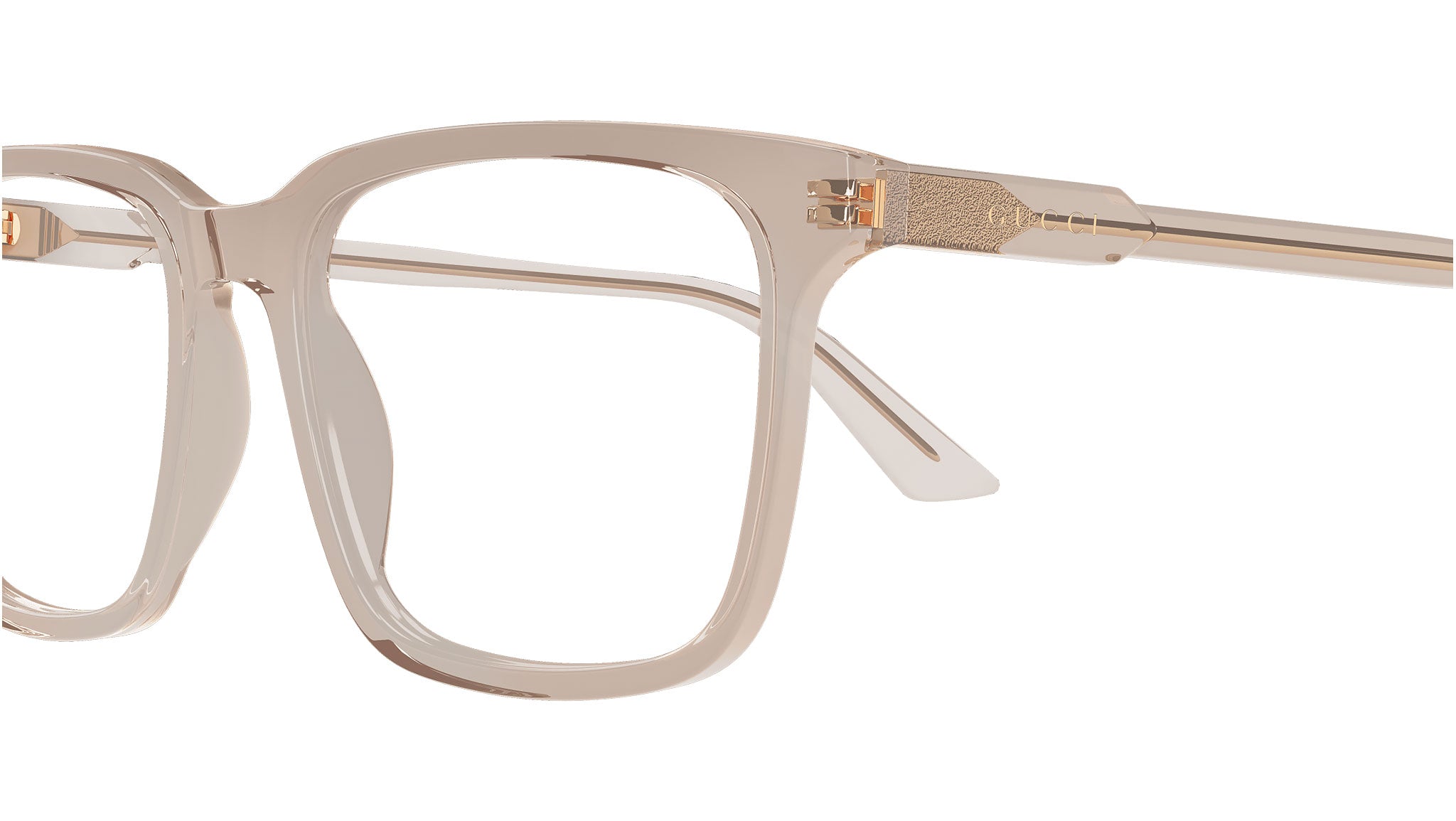Occhiali da vista GUCCI GG1120O Shiny transparent light brown