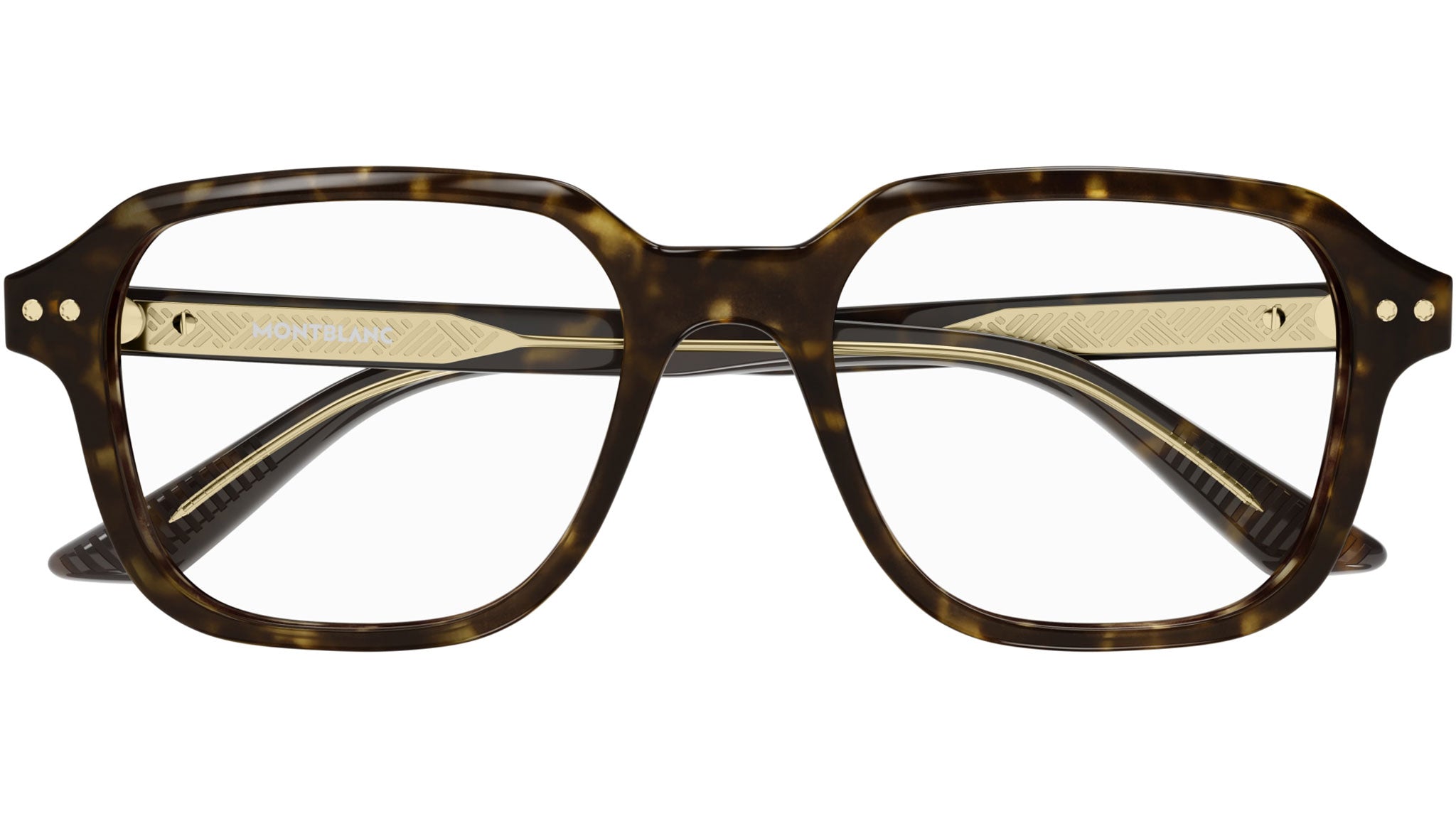 Occhiali da vista MONTBLANC MB0290O Shiny dark havana
