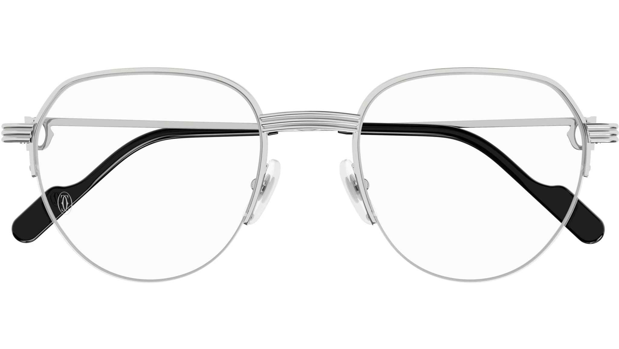 Occhiali da vista CARTIER CT0446O Smooth platinum finish