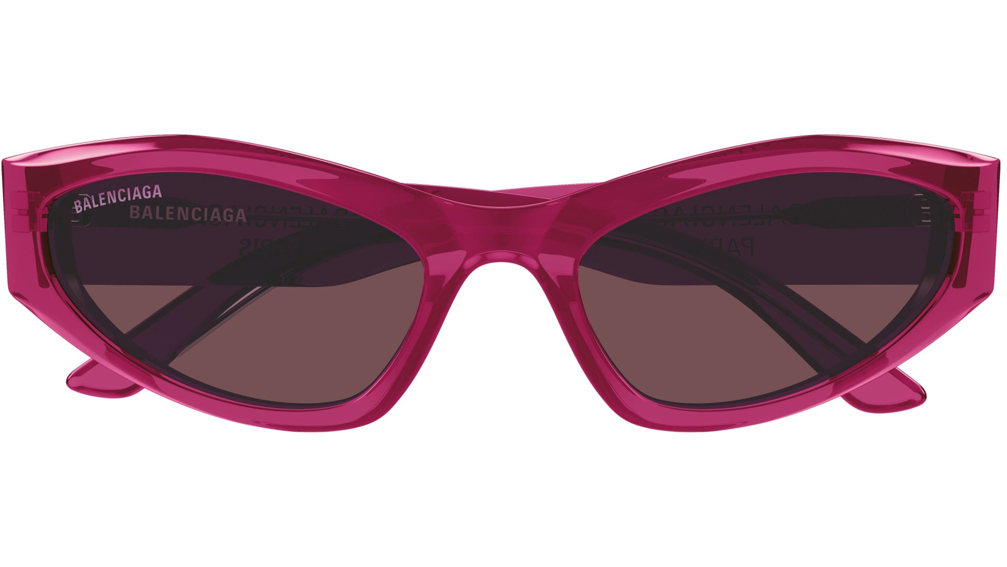 Occhiali da sole BALENCIAGA BB0387S Shiny transparent cherry