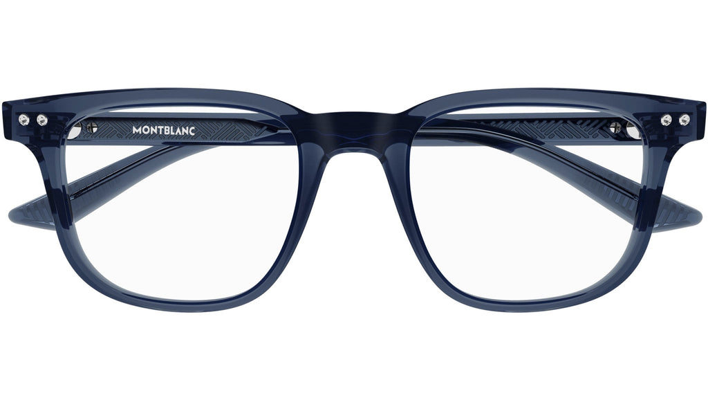 Occhiali da vista MONTBLANC MB0256O Shiny transparent blue