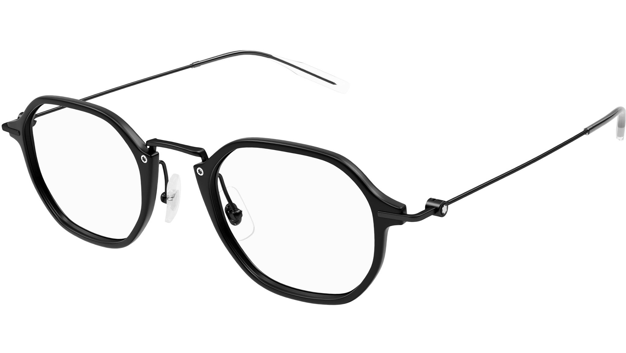 Occhiali da vista MONTBLANC MB0296O Semimatte black rims black nose