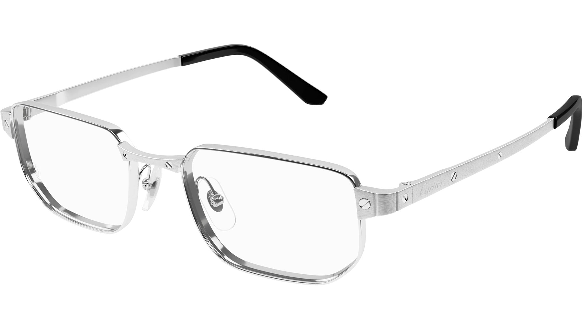 Occhiali da vista CARTIER CT0481O Smooth brushed platinum finish