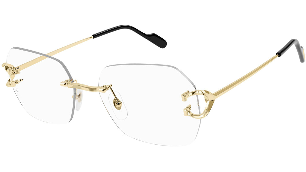 Occhiali da vista CARTIER CT0416O Smooth golden finish