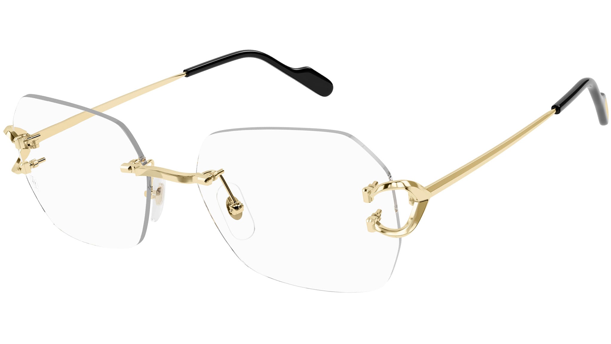 Occhiali da vista CARTIER CT0416O Smooth golden finish