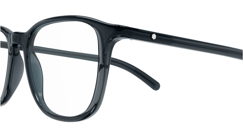Occhiali da vista MONTBLANC MB0386O Shiny transparent dark grey