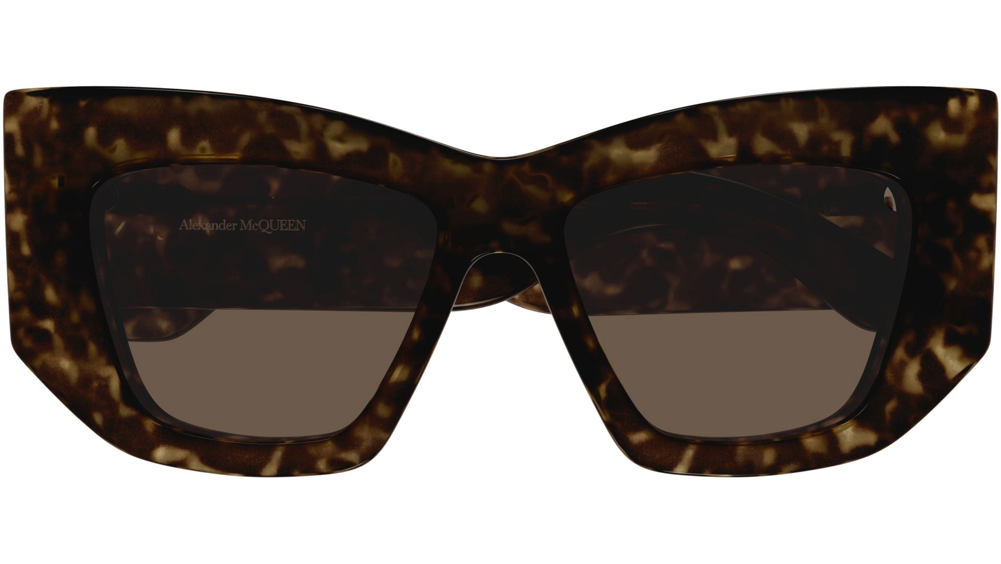 Occhiali da sole ALEXANDER MCQUEEN AM0448S Shiny dark havana