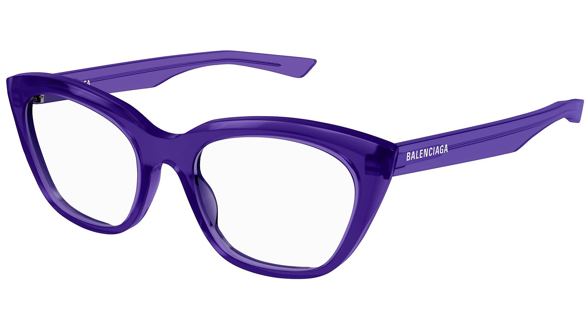 Occhiali da vista BALENCIAGA BB0219O Shiny transparent violet
