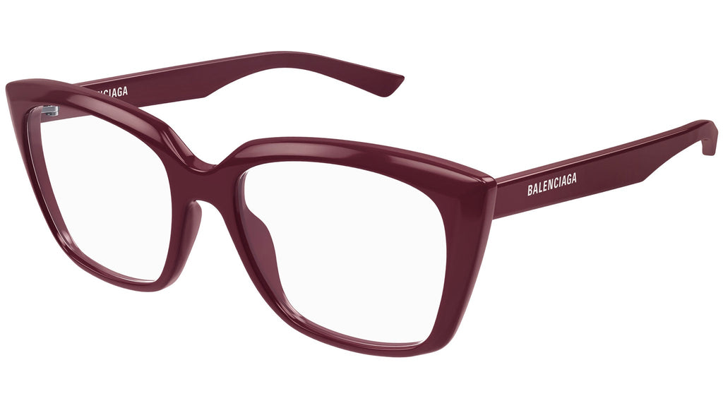 Occhiali da vista BALENCIAGA BB0062O Shiny solid burgundy