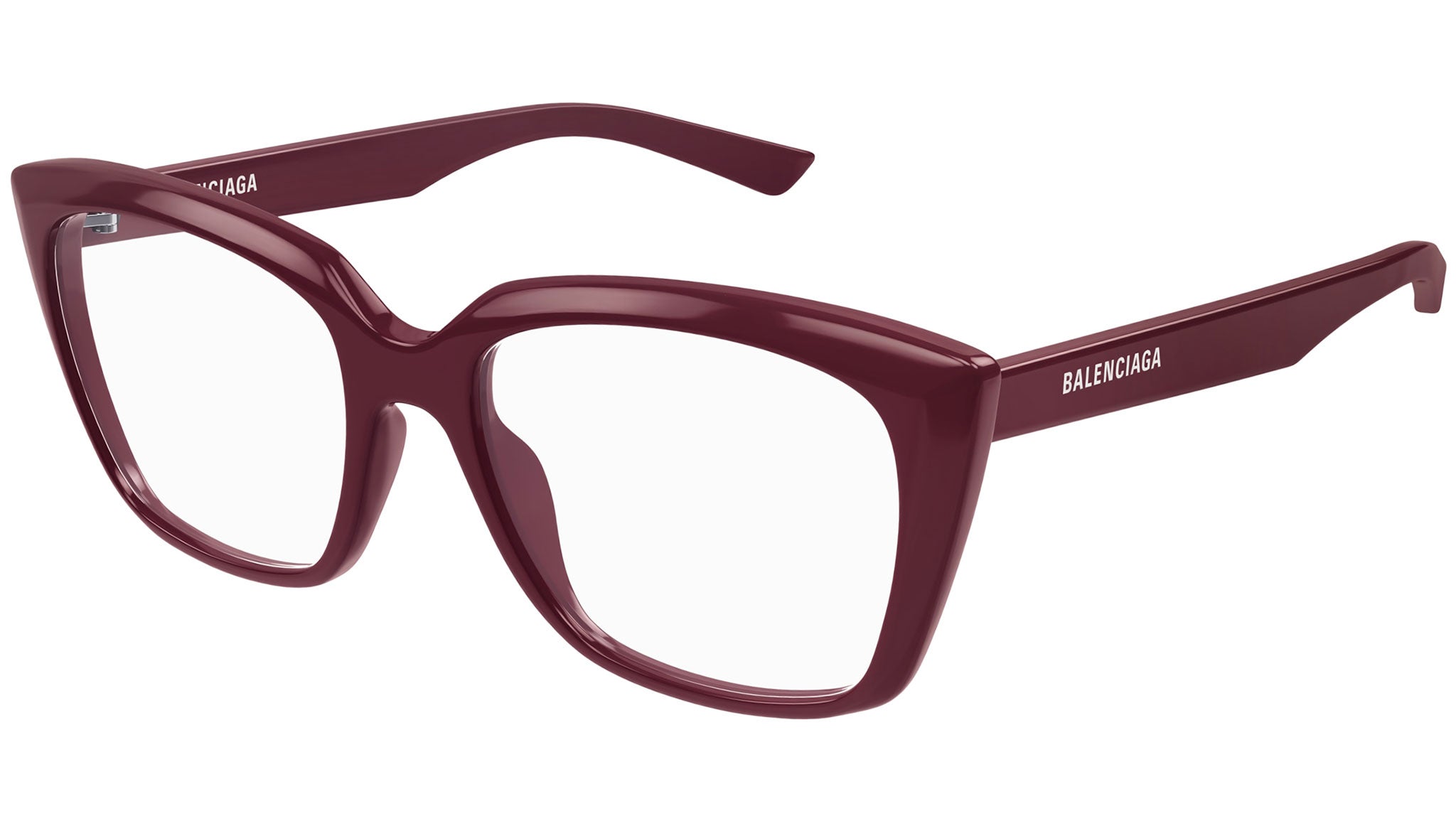 Occhiali da vista BALENCIAGA BB0062O Shiny solid burgundy