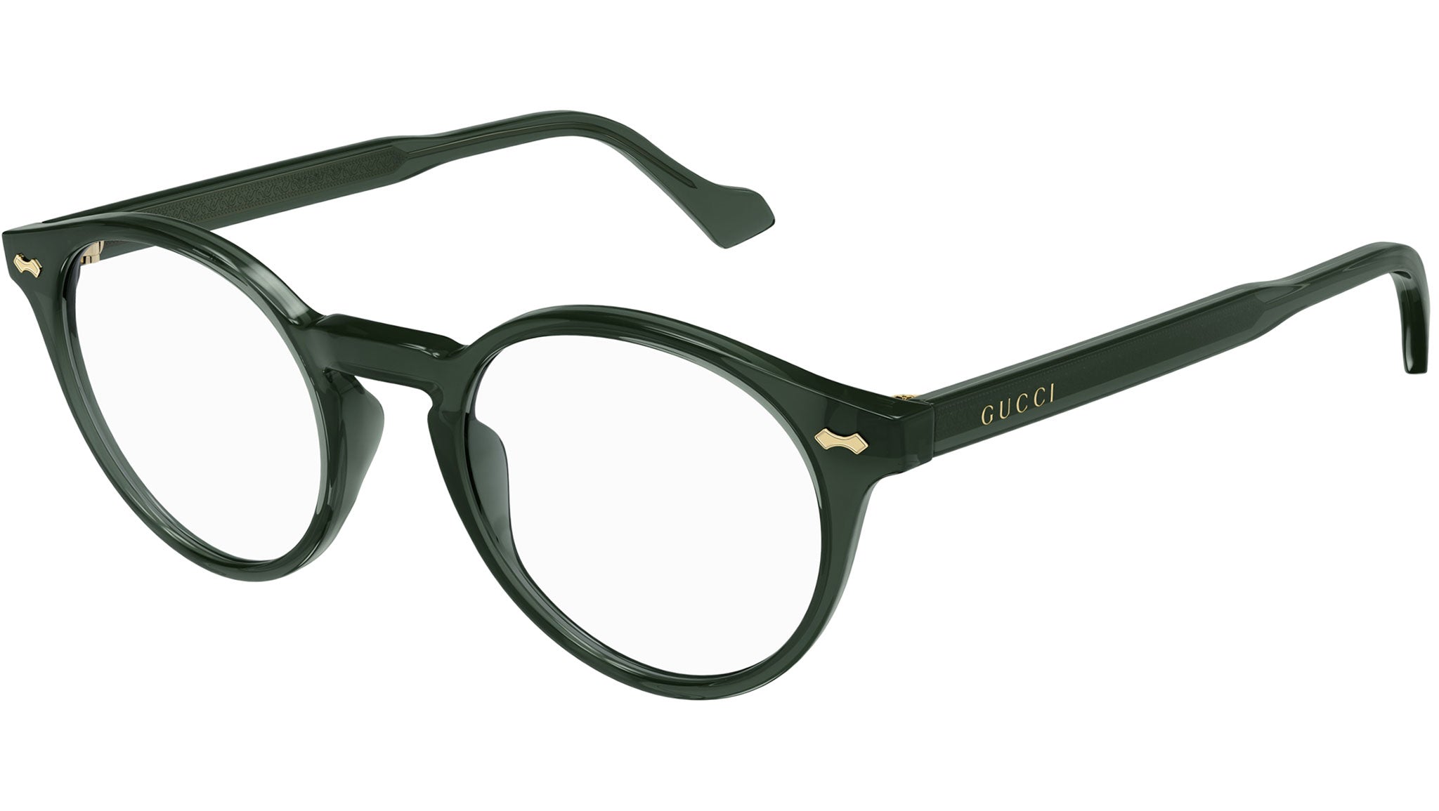 Occhiali da vista GUCCI GG0738O Shiny transparent green