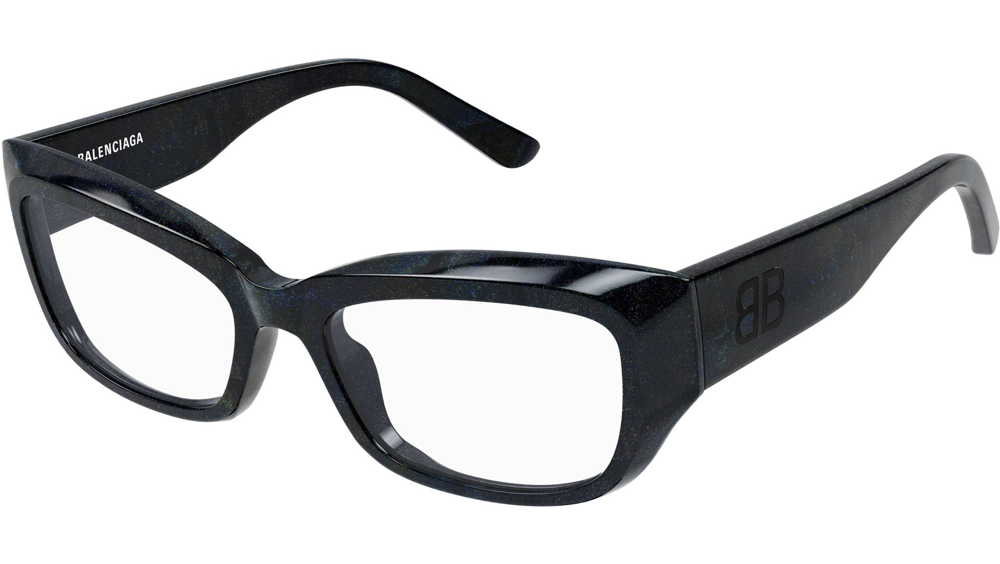Occhiali da vista BALENCIAGA BB0399O Shiny black "hanger" glitter havana