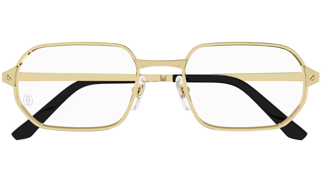 Occhiali da vista CARTIER CT0442O Smooth golden finish and brushed golden finish