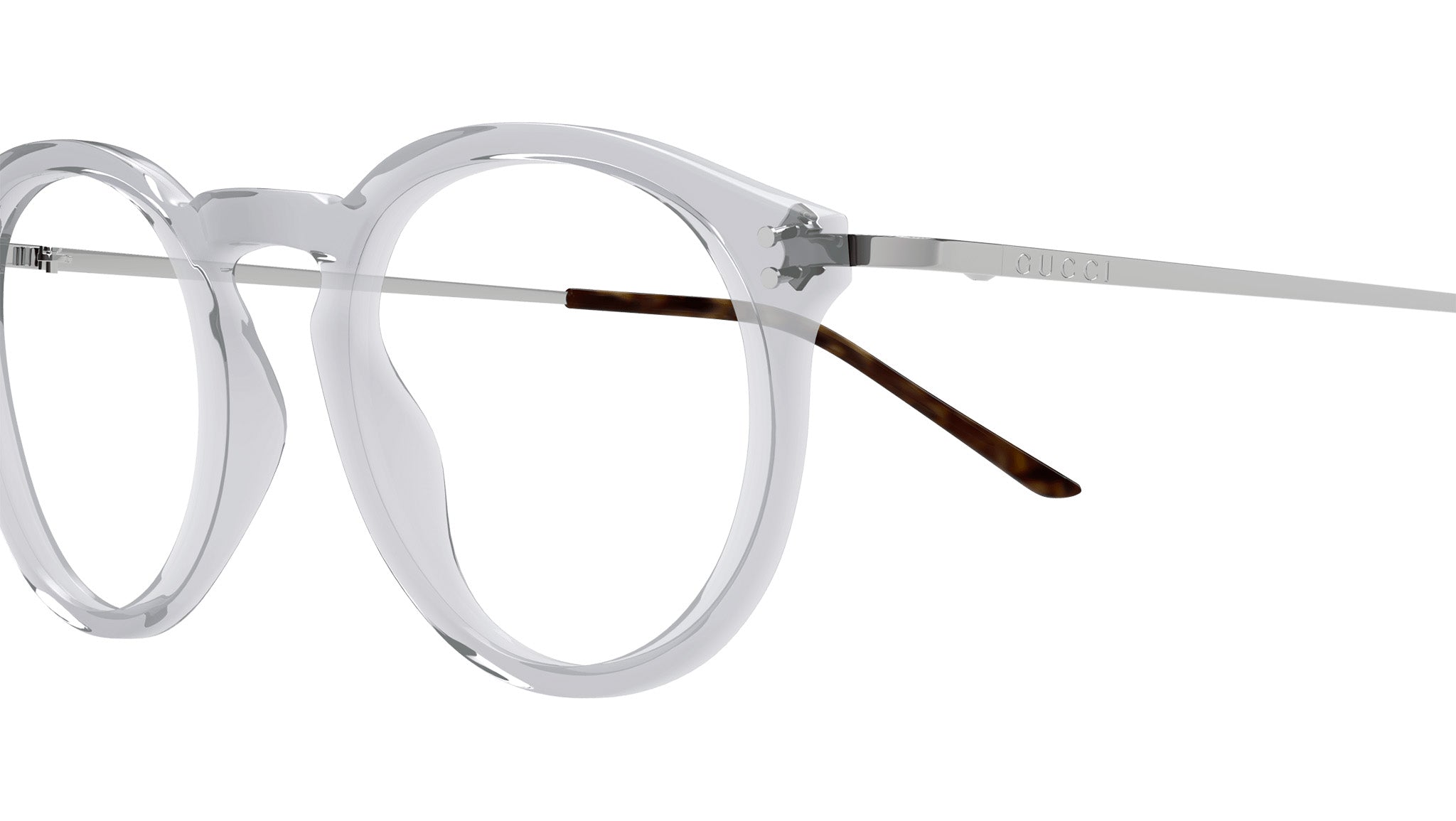Occhiali da vista GUCCI GG1710O Shiny transparent cloudy grey