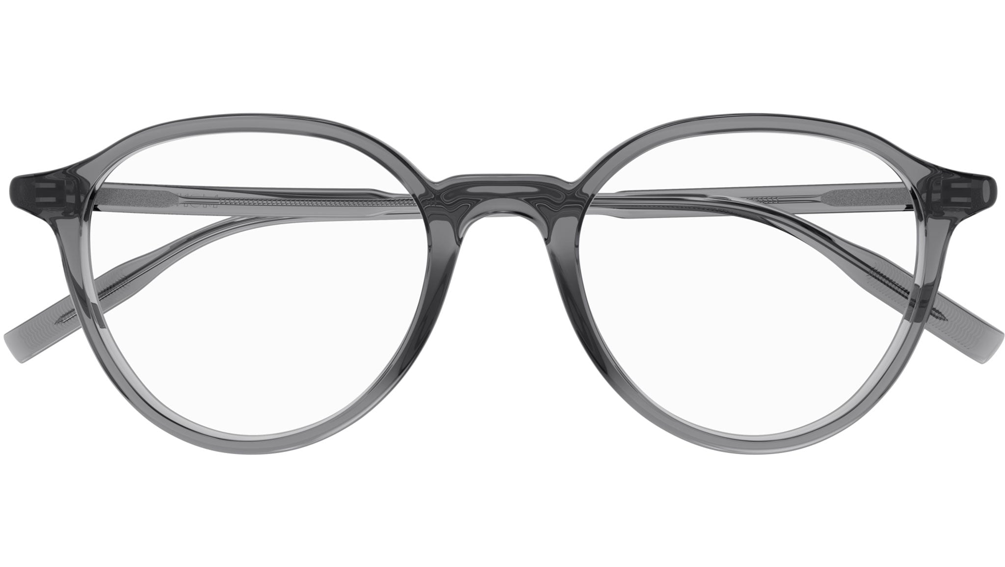 Occhiali da vista MONTBLANC MB0291O Shiny transparent dark grey