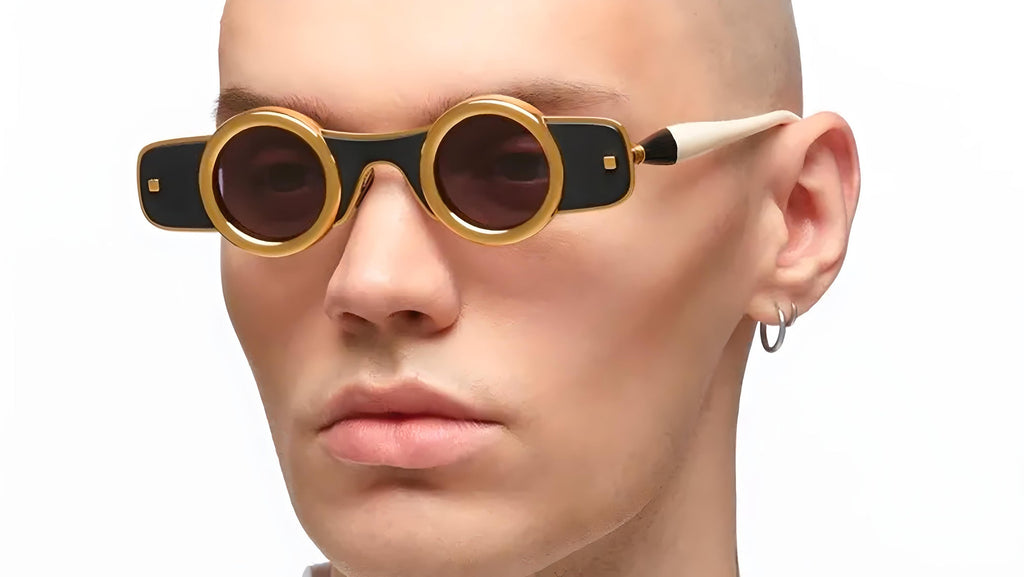 Occhiali da sole KUBORAUM J50 Gold black matte ivory