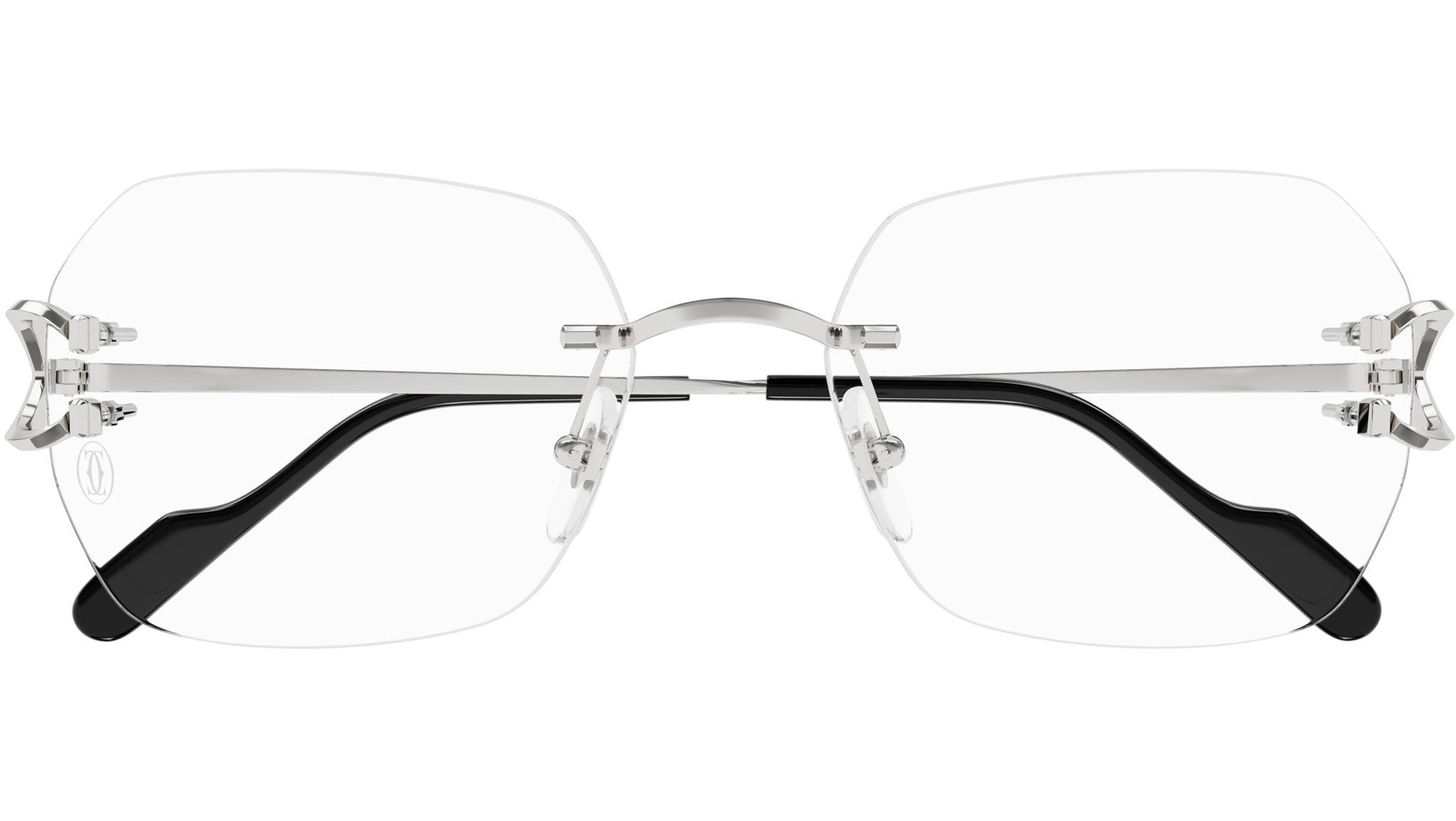 Occhiali da vista CARTIER CT0416O Smooth platinum finish