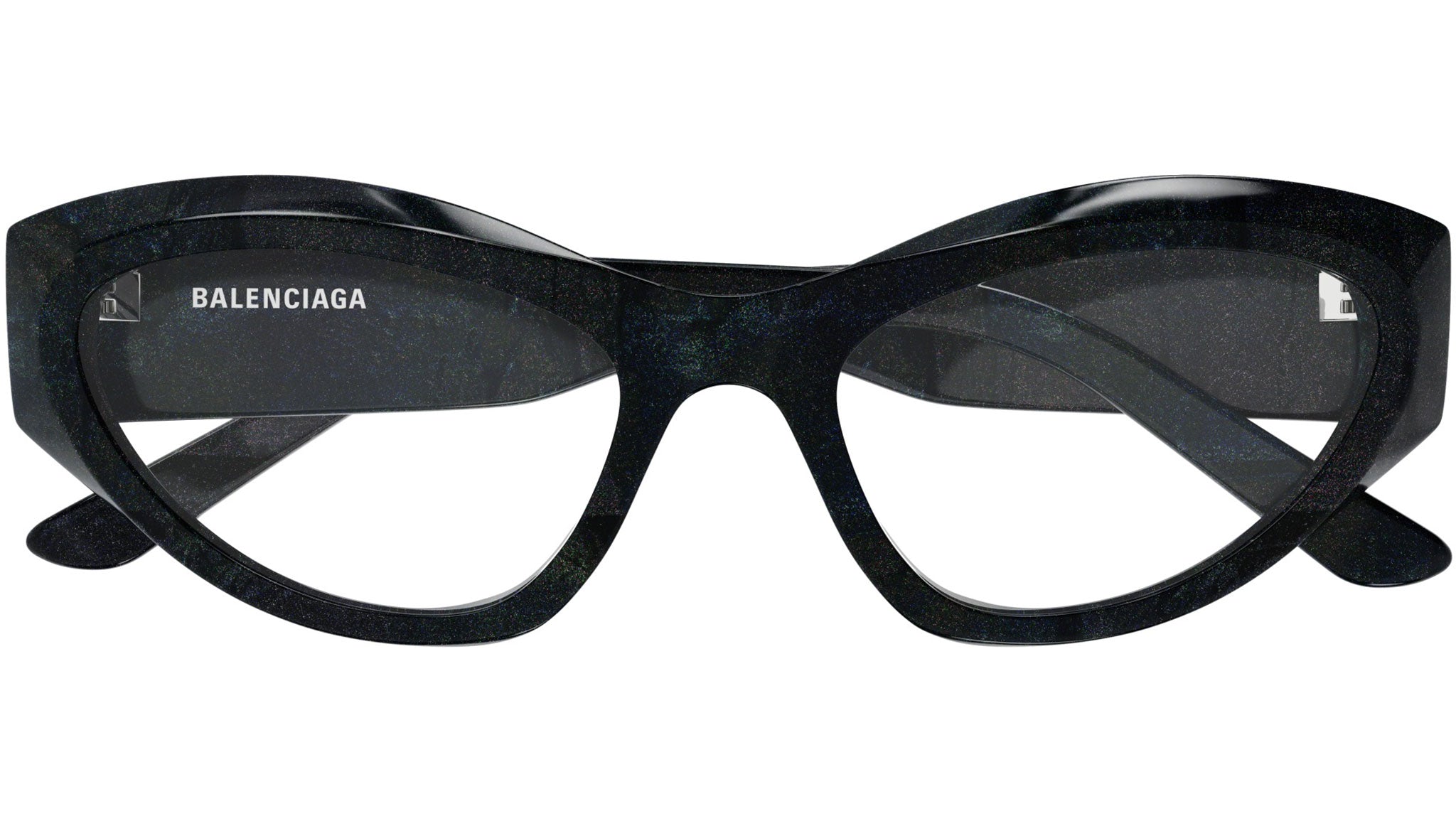 Occhiali da vista BALENCIAGA BB0400O Shiny black "hanger" glitter havana