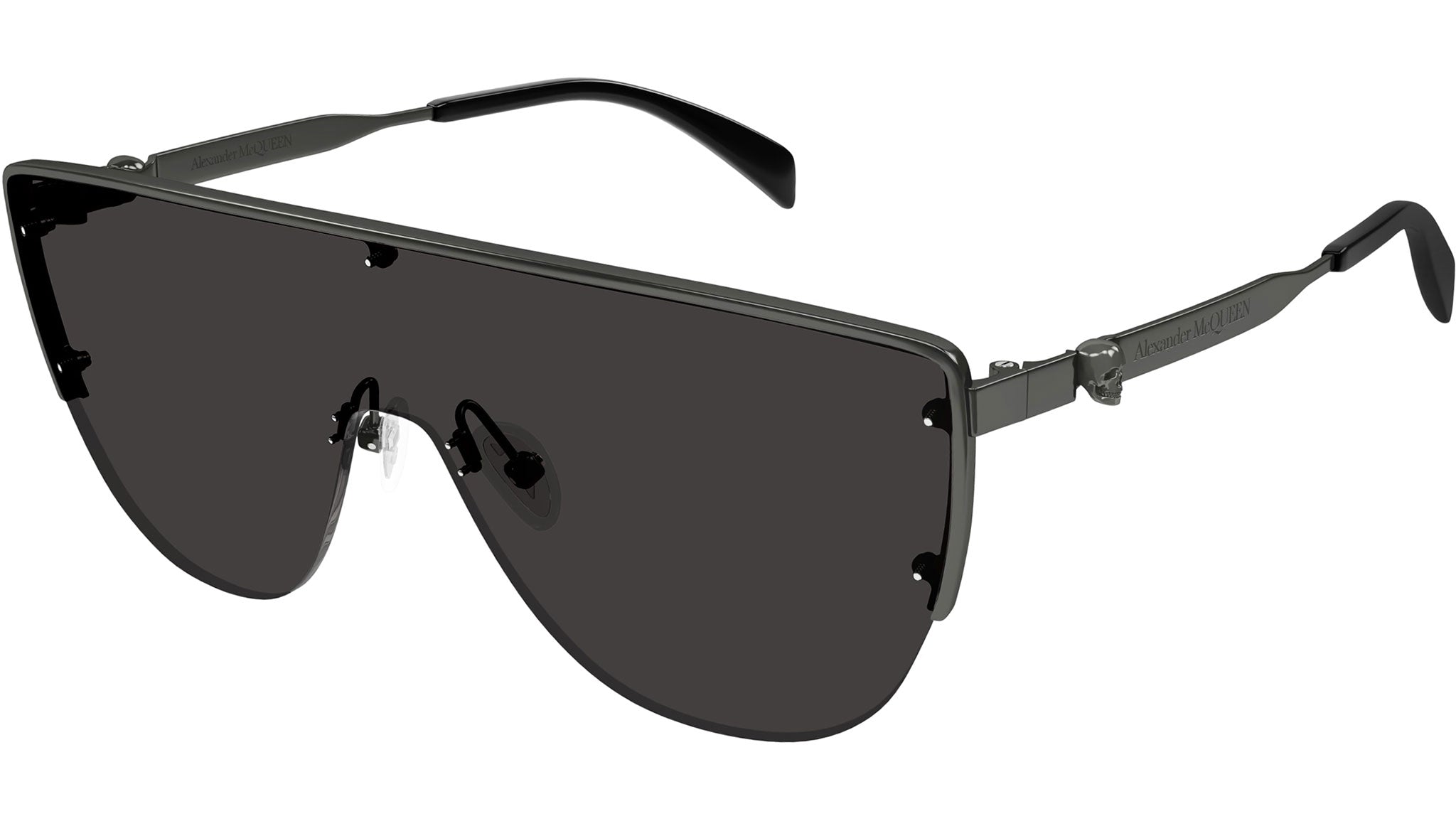 Occhiali da sole ALEXANDER MCQUEEN AM0457S Shiny dark ruthenium