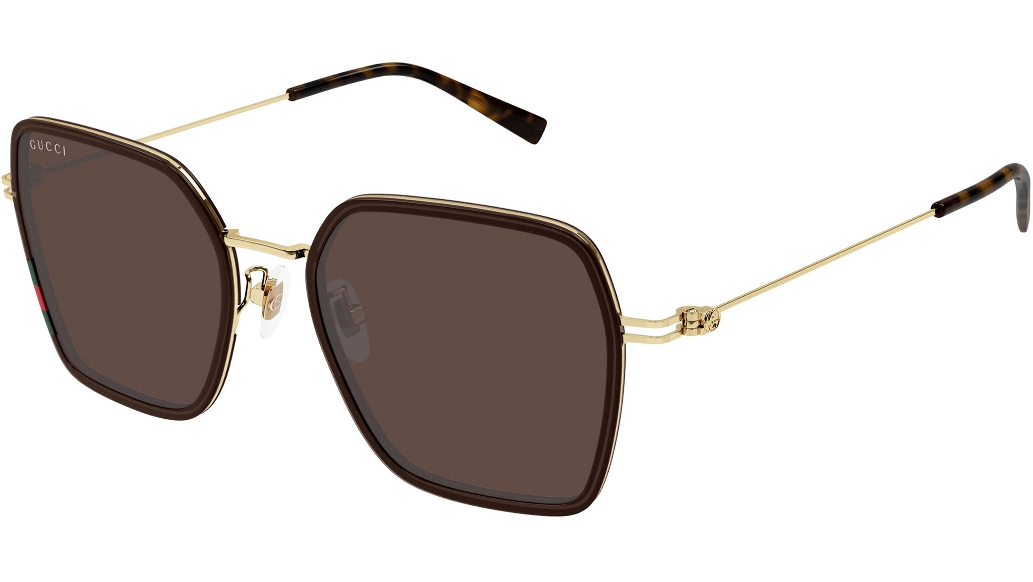 Occhiali da sole GUCCI GG1850SA Shiny transparent taupe brown