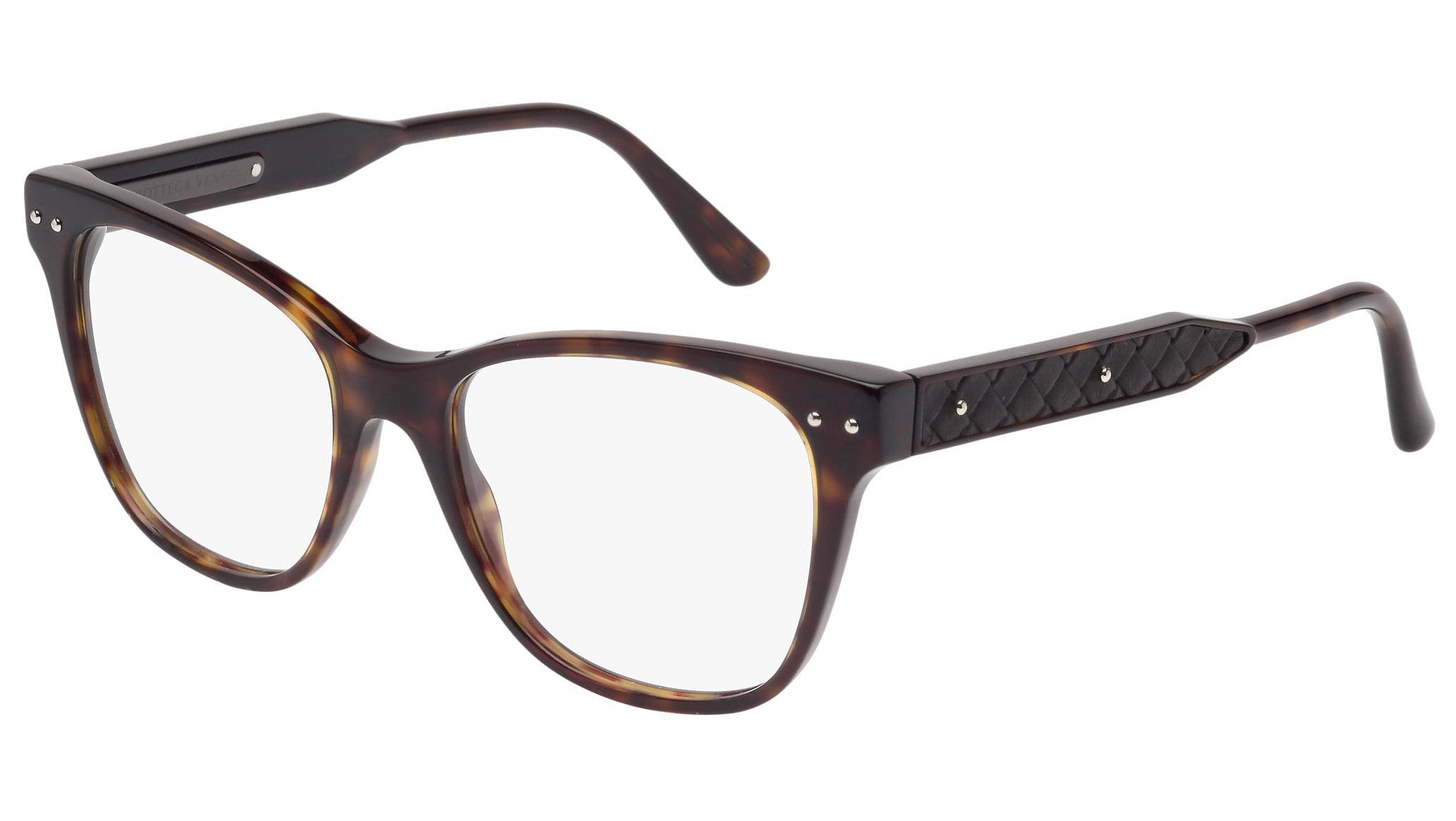 Occhiali da vista BOTTEGA VENETA BV0036O Shiny dark havana