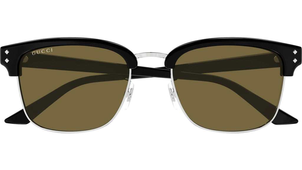 Occhiali da sole GUCCI GG1897SK Shiny black with silver eye rims