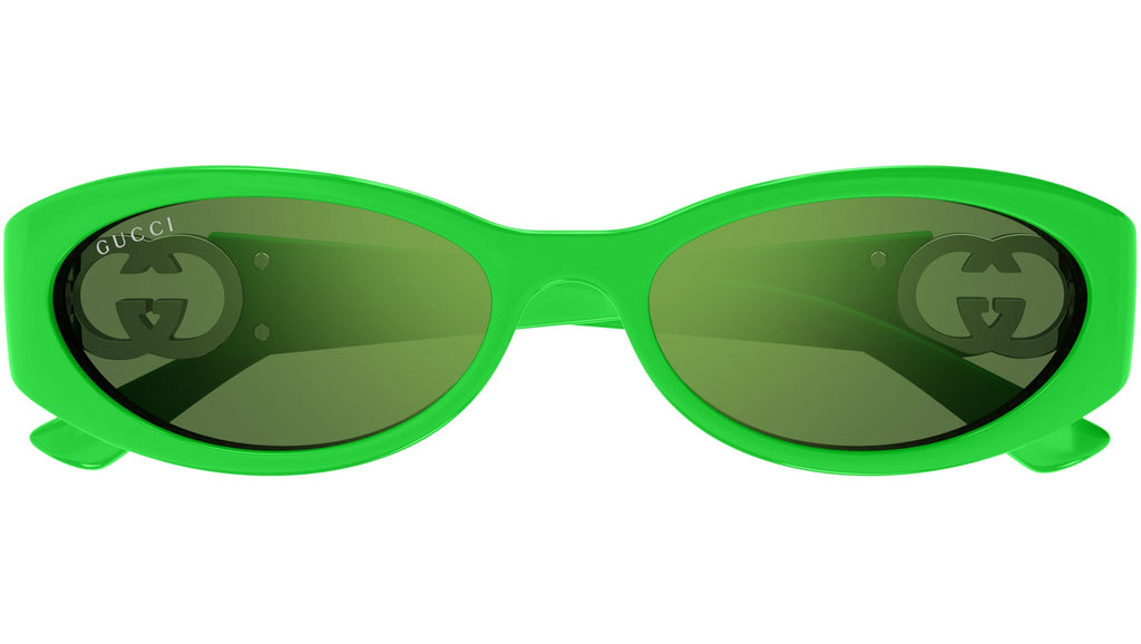 Occhiali da sole GUCCI GG1660S Shiny solid vivid green