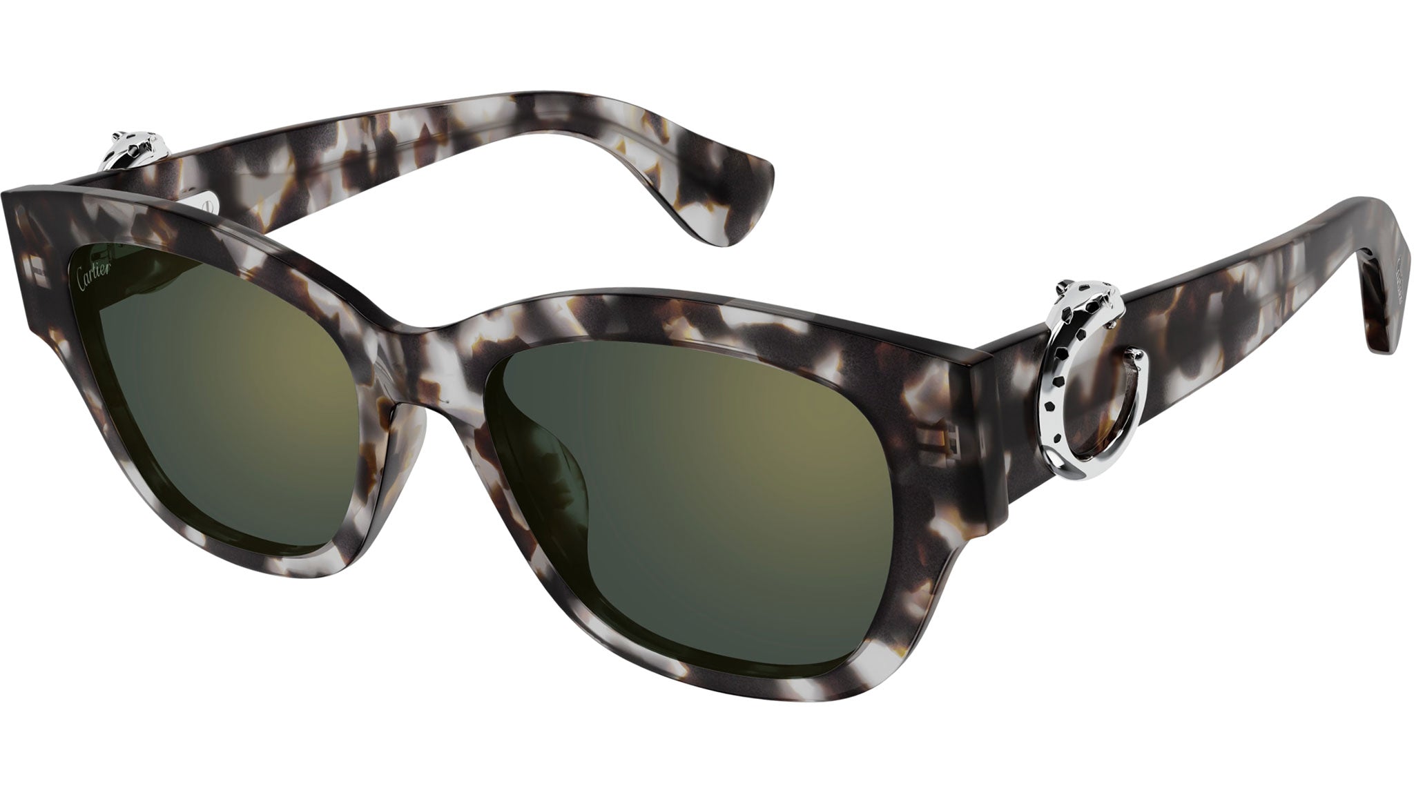 Occhiali da sole CARTIER CT0548SA Spotted grey tortoiseshell effect