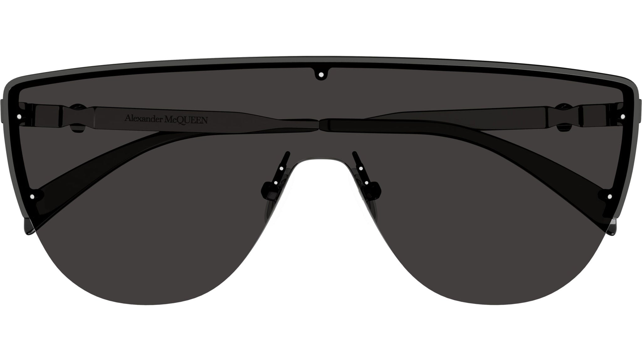 Occhiali da sole ALEXANDER MCQUEEN AM0457S Shiny dark ruthenium