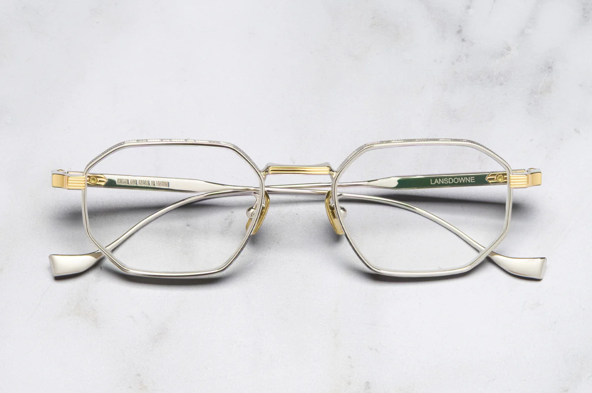 Occhiali da vista Cutler And Gross Lansdowne 1431 Silver Gold