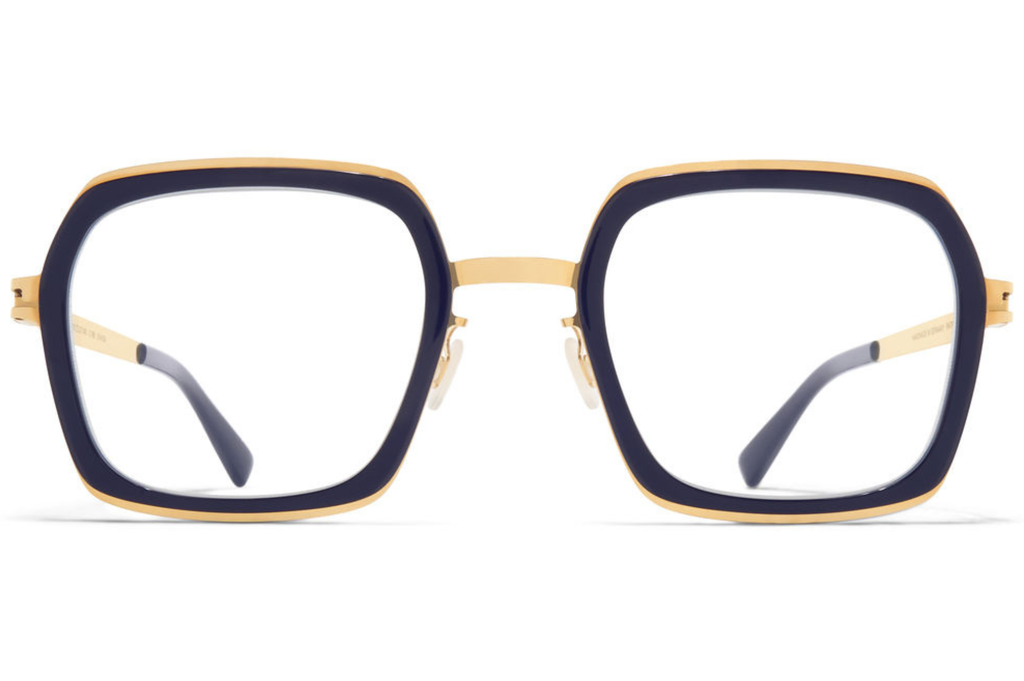 Occhiali da vista MYKITA DELFINA A76 Glossy Gold Milky Indigo