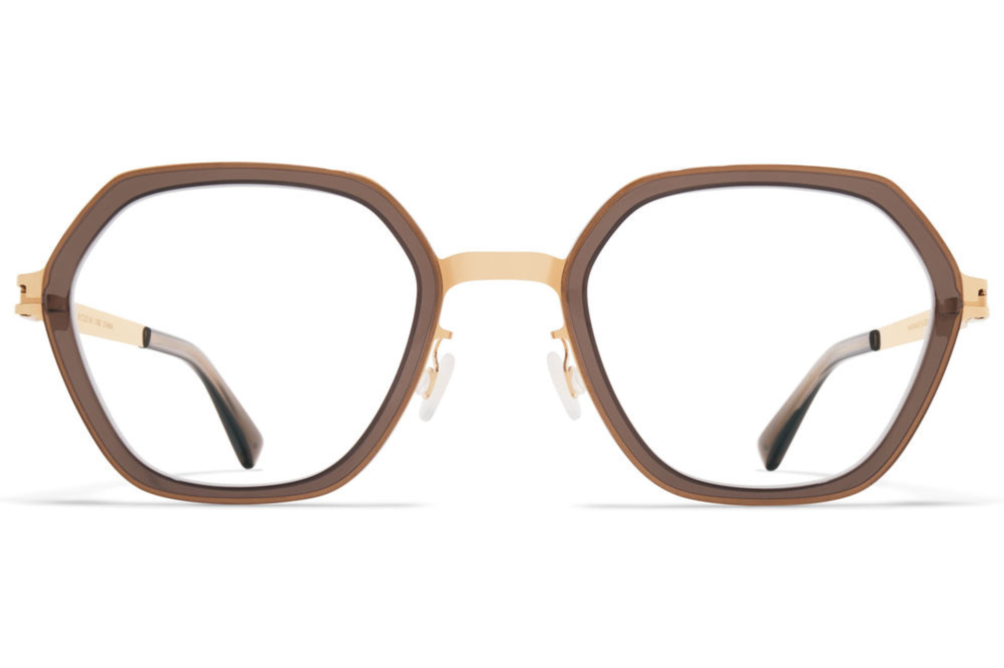 Occhiali da vista MYKITA SOLENE A83-Champagne Gold Clear Ash