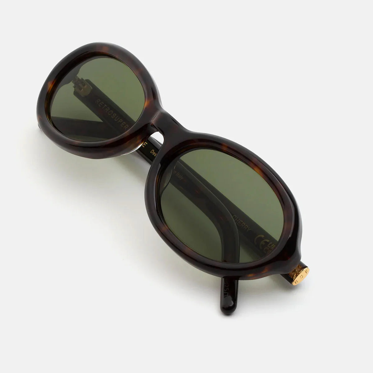 RetroSuperFuture Occhiali da Sole IM85 4OK Cherry Havana Marrone/Verde Unisex