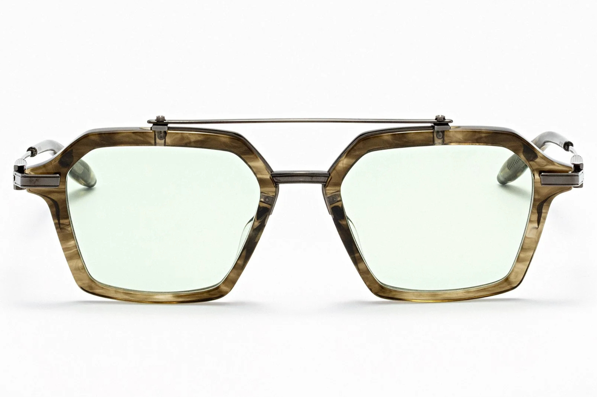 Occhiali da vista AKONI AKARI UNIVERSAL FIT Green Tortoise Swirl