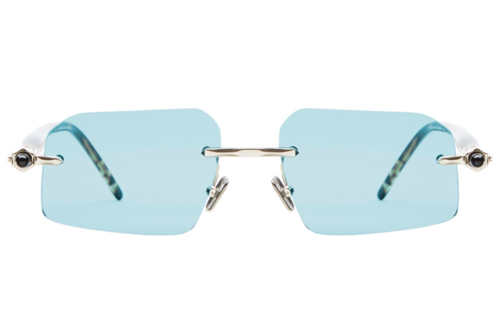 Occhiali da sole KUBORAUM P64 Light Gold Trasparent Water Green