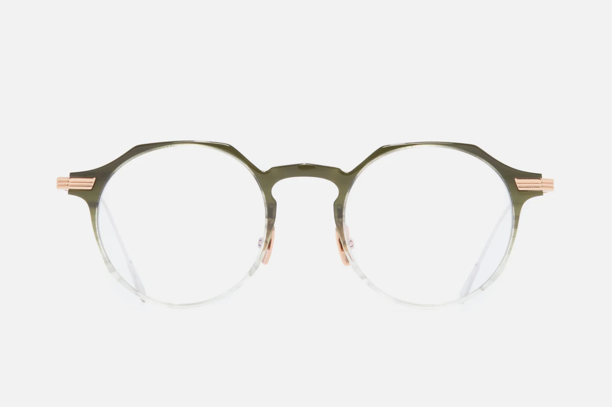 Occhiali da vista Cutler And Gross 0008 Gradient Green on 18K Rose Gold + 18K Rhodium