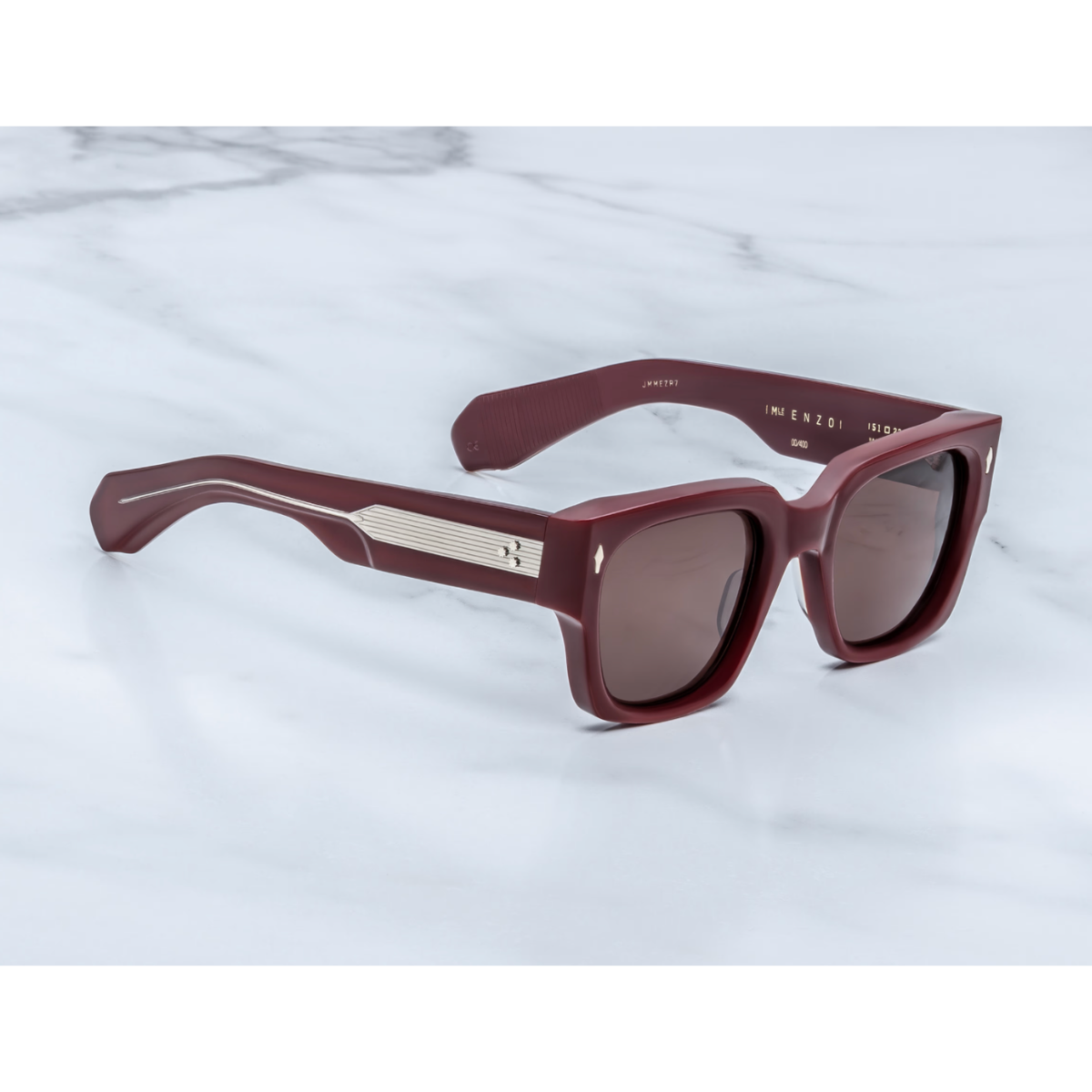 Jacques Marie Mage Occhiali da Sole Enzo Bordeaux Empire Bordeaux/Rosso Unisex