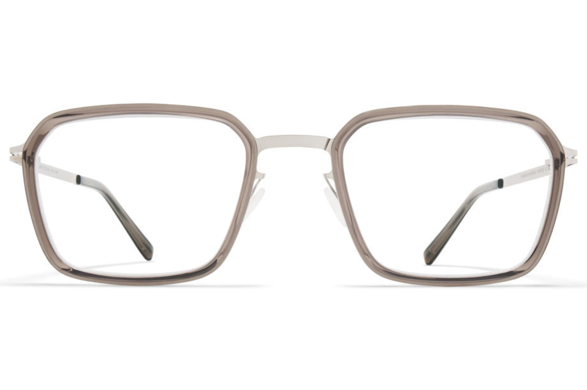 Occhiali da vista MYKITA LAURI A74 Shiny Silver Clear Ash